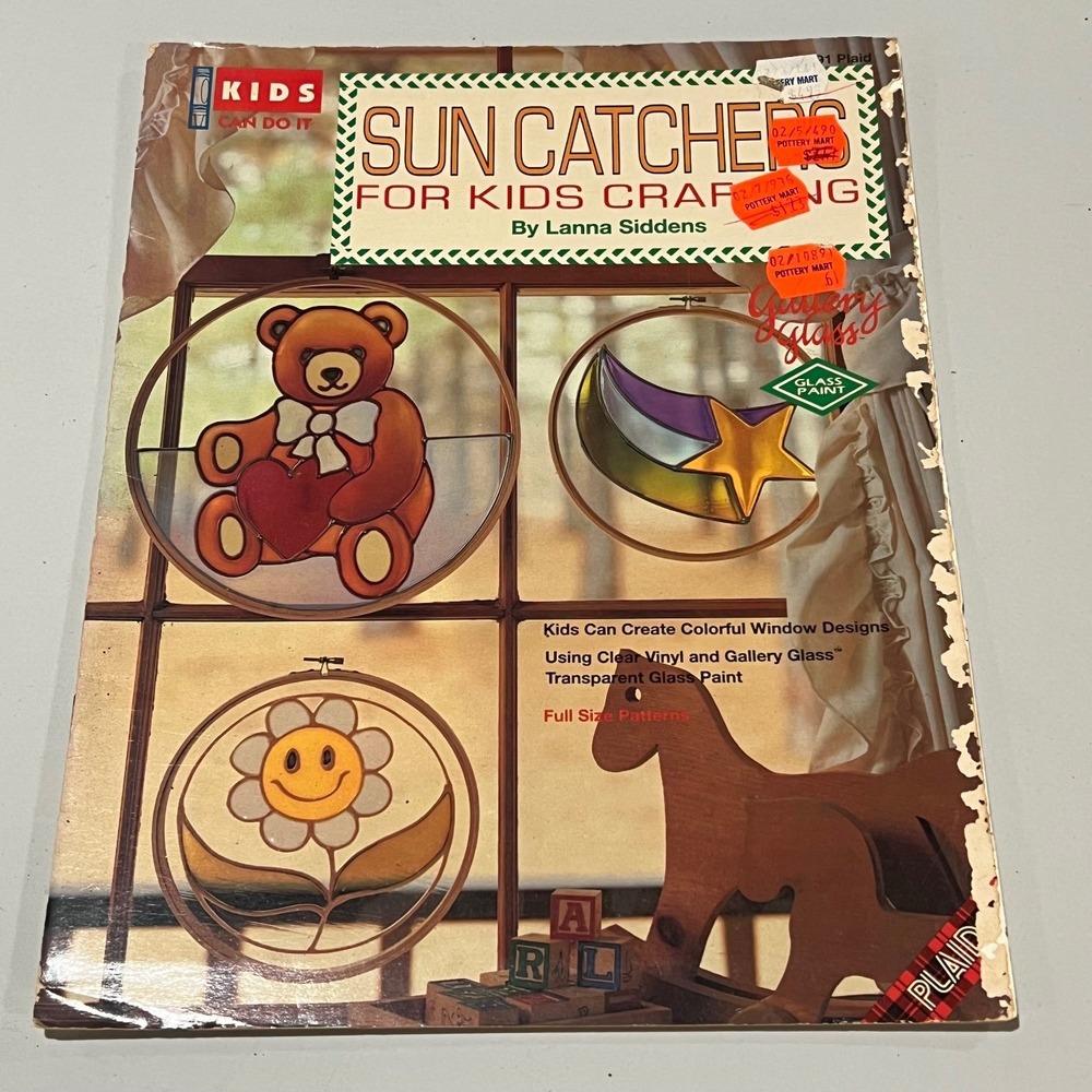 Plaid SUN CATCHERS FOR KIDS CRAFTING Book Full Size Patterns Glass‎ Paint